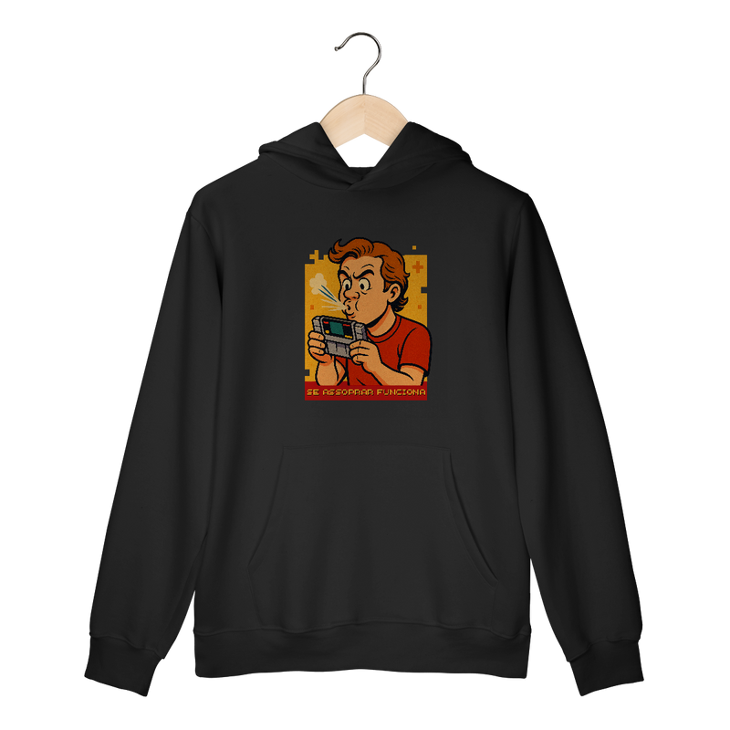 Moletom Nerd Retrô — Se Assoprar Funciona