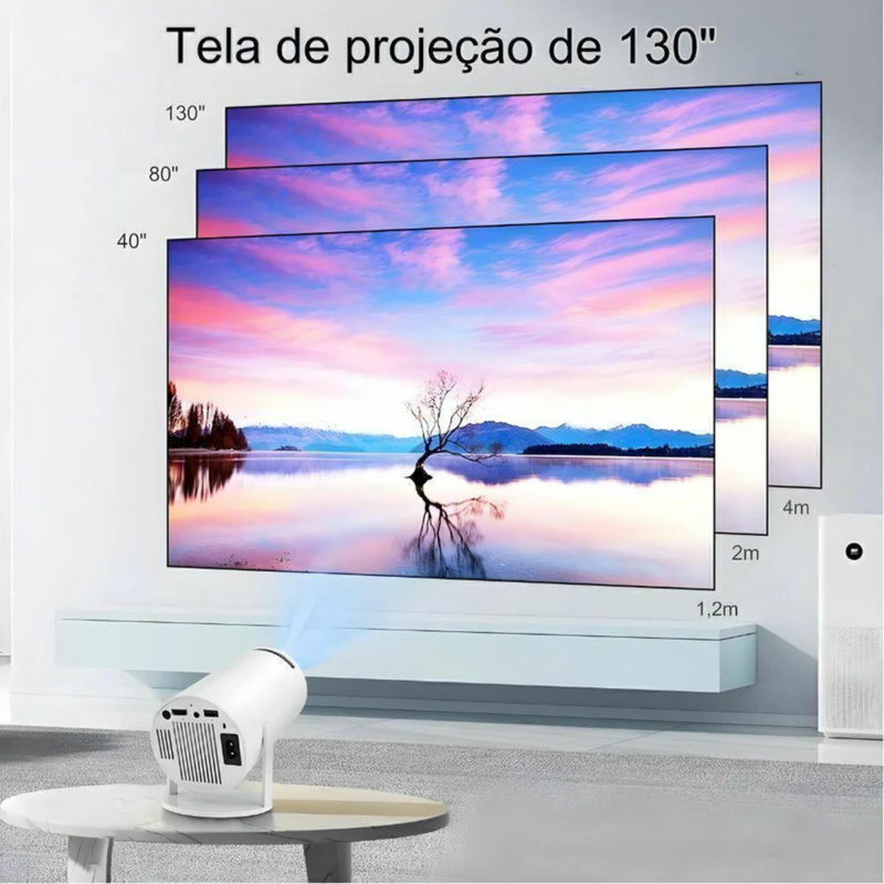 Projetor HY300 Smart LED – Full HD 1080p