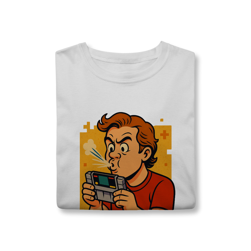 Camiseta Nerd Retrô — Se Assoprar Funciona